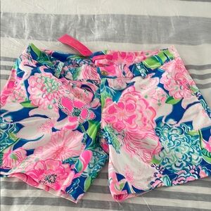 Lilly Pulitzer Vibrant Floral Women's Shorts - Pink, Blue, Green